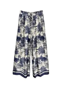 Toile de jouy Hose blau