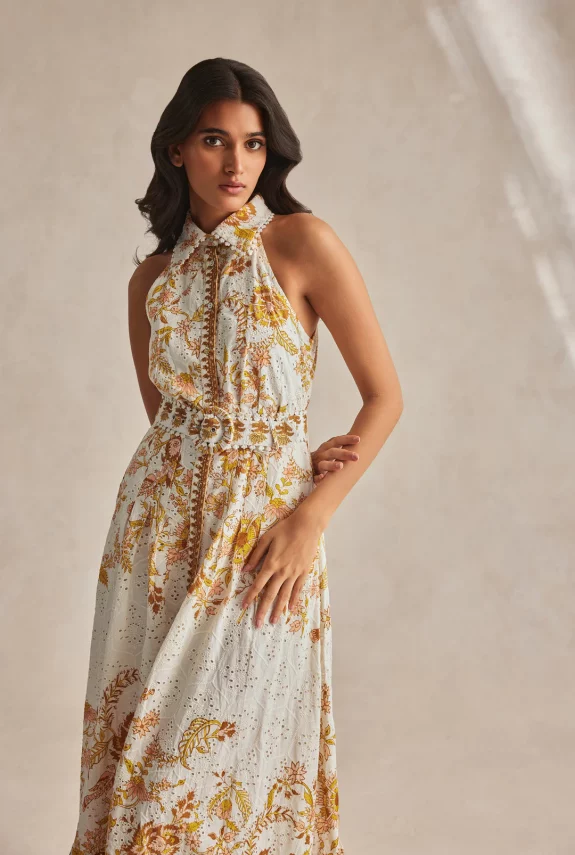 Langes Maxikleid HEMANT UND NANDITA – Bild 2
