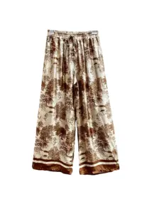 Toile de Jouy Hose braun