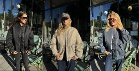 Bomberjacke blau, Bomberjacke oversized