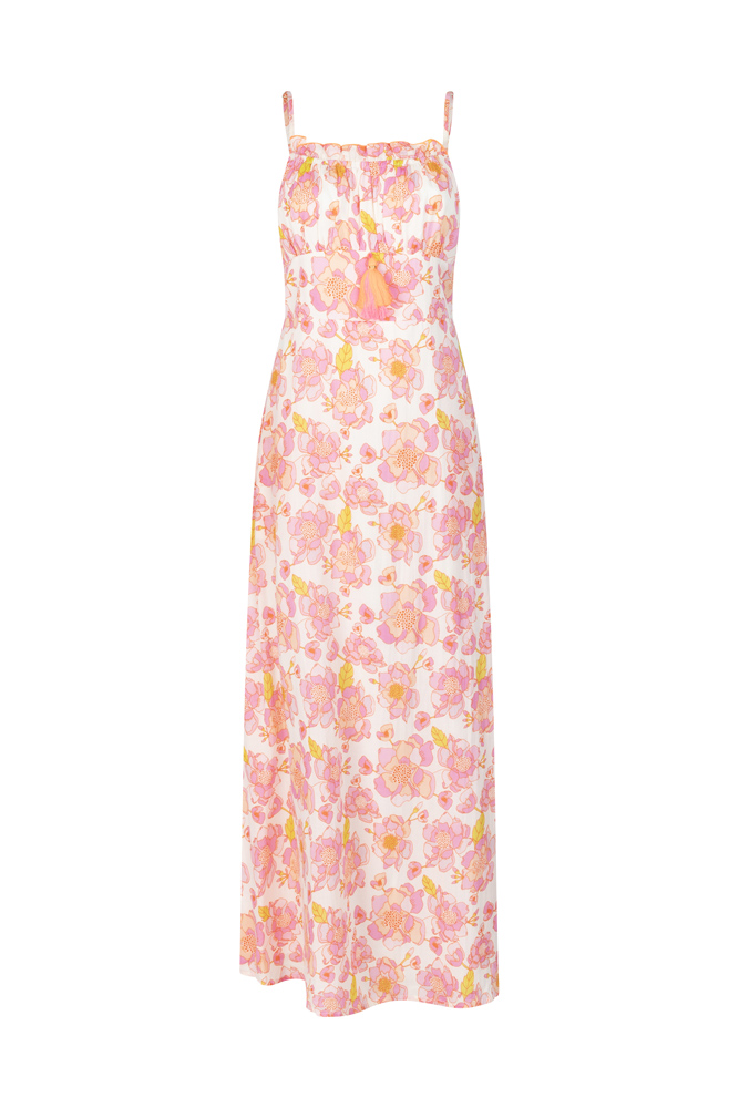 Rückenfreies Blumen Kleid – Place du Soleil