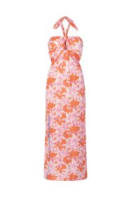 Kleid von Place du soleil orange
