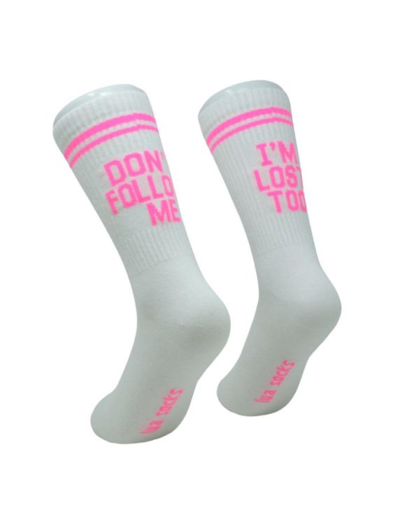 Sport Socken don't follow me neon