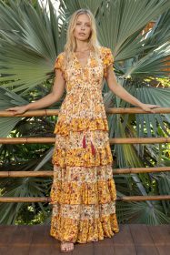 Miss June Kleid gelb stufen