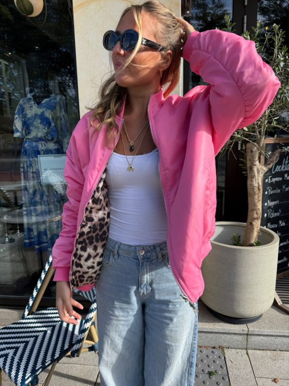 Sophie Wende Bomberjacke Pink/Leo – Bild 3