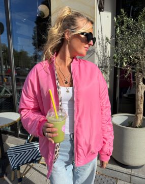 Sophie Wende Bomberjacke Pink/Leo