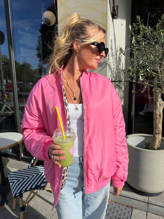 Sophie Wende Bomberjacke Pink/Leo