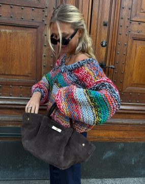 wildledertasche mit schnalle