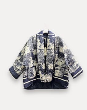 Toile de Jouy Jacke navy blau