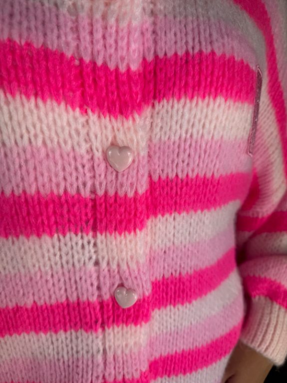Creme de la Creme Oversized Cardigan Pink  – Bild 3