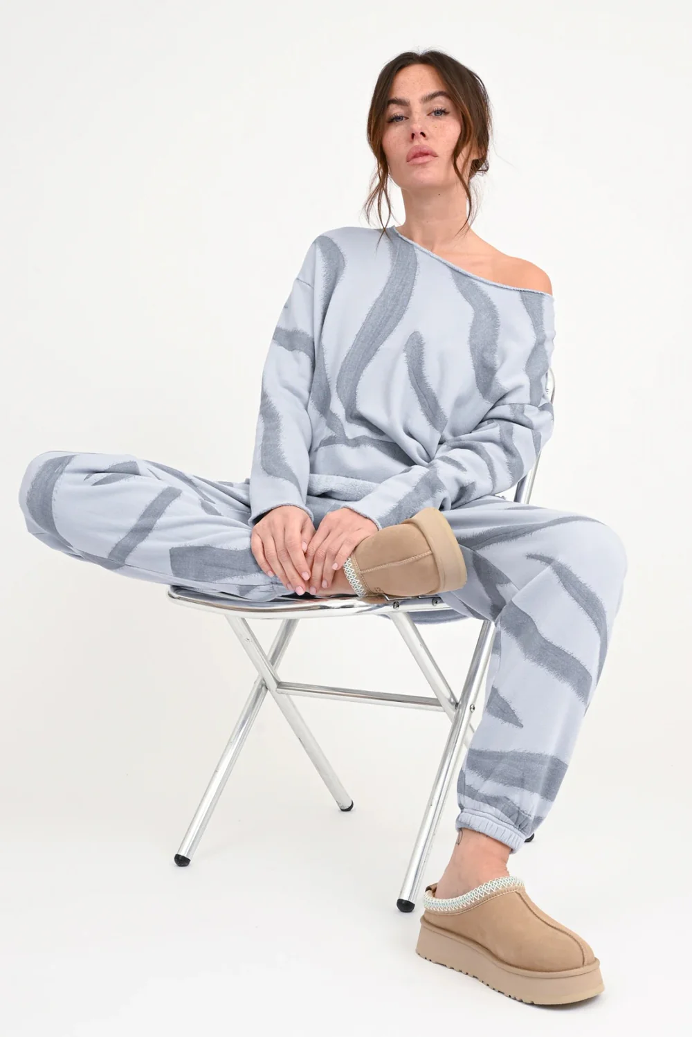 Printed Sweatshirt Gara – Gestreift – Bild 2