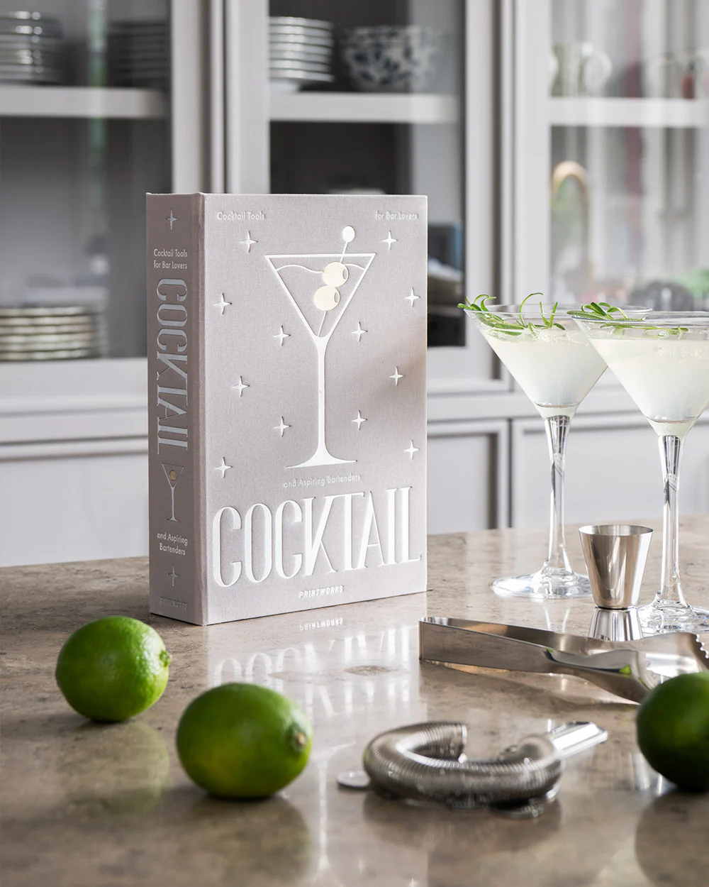 Cocktail-Werkzeug-Set Grau & Metallic