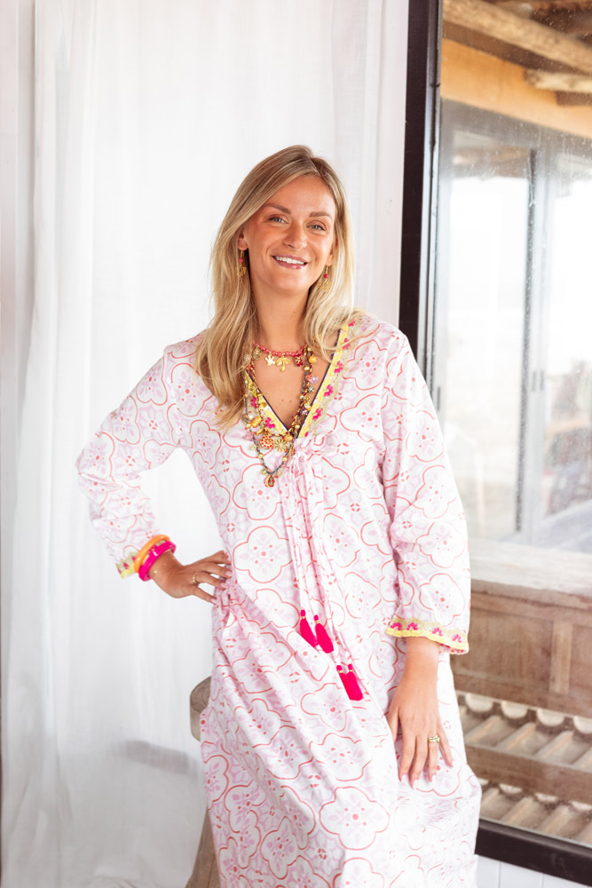 Place du Soleil Maxikleid mit Flower Print