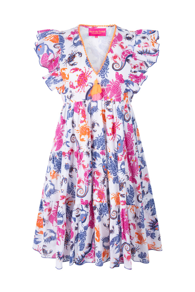 Place du Soleil Sommerkleid mit maritimem Print – Bild 2