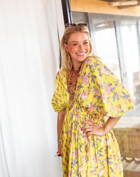 Place du Soleil Kleid mit floralem Print