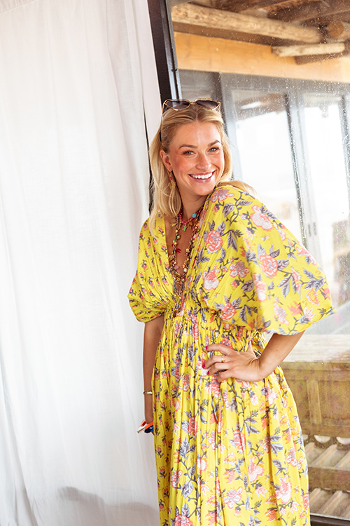 Place du Soleil Kleid mit floralem Print