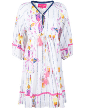 Place du Soleil Kleid mit Ornament-Print