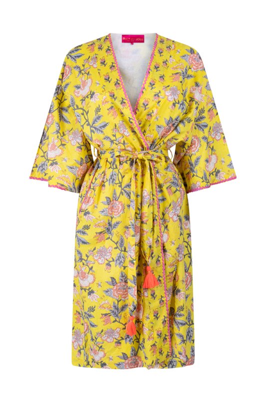 Place du Soleil Kimono mit floralem Print