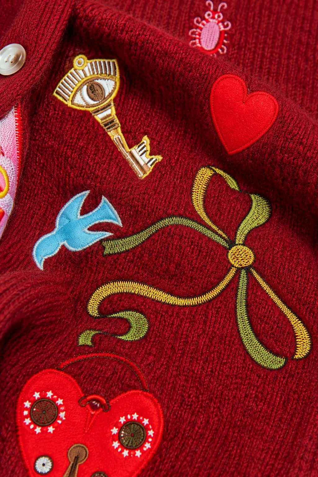 Strickjacke mit Stickereien – Bild 3
