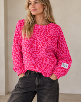 Sweatshirt Leo Pink-Rot