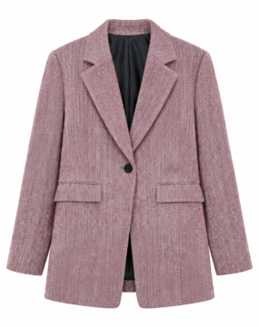 Blazer mit Fischgrätenmuster