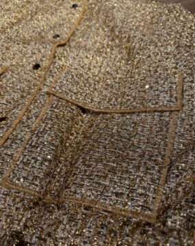 Goldene Glitzer Jacke