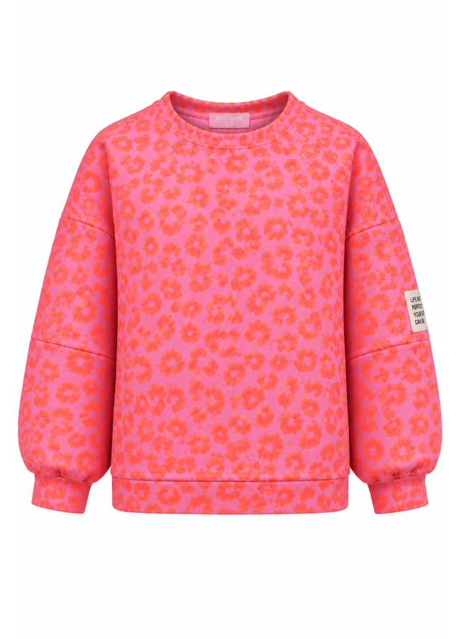 Sweatshirt Leo Orange & Rosa