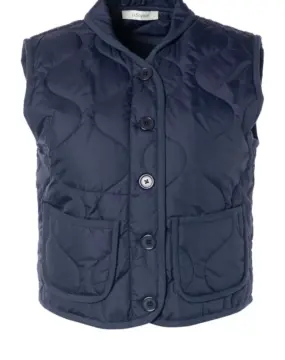 Dunkelblaue Weste"Rasberry"