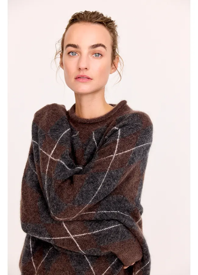 Pullover mit Rautenmuster