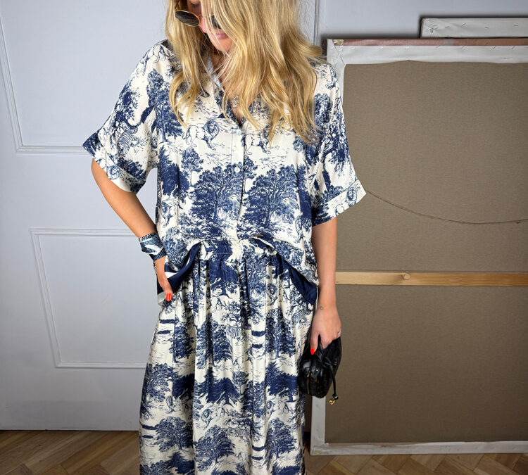 Toile de Jouy Set blouse skirt