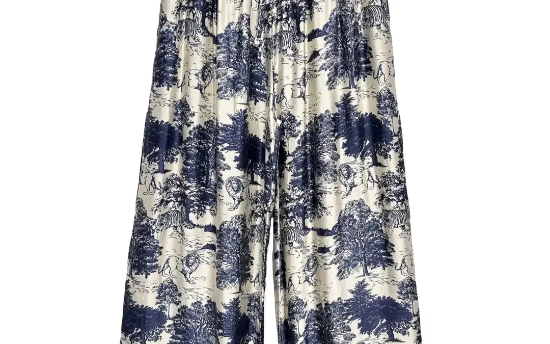 Toile-de-jouy-Hose-blau
